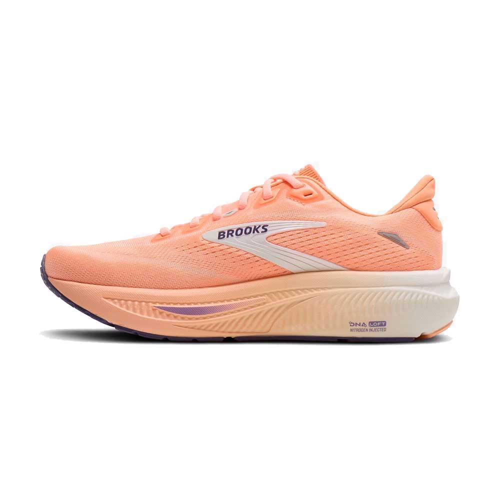 Women's Ghost 18 Running Shoe - Peach/Grape/Coconut - Regular (B)
