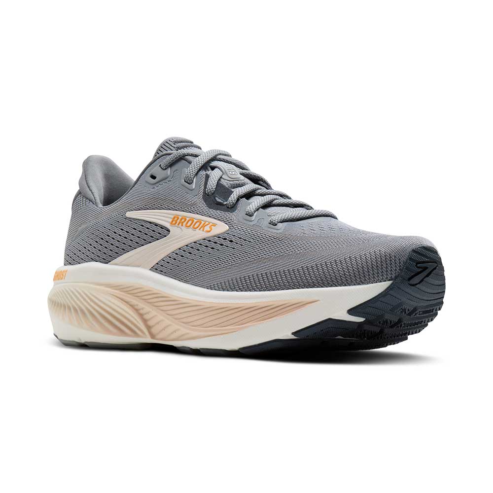 Women's Ghost 18 Running Shoe - Grey/Morganite/Coconut - Regular (B)