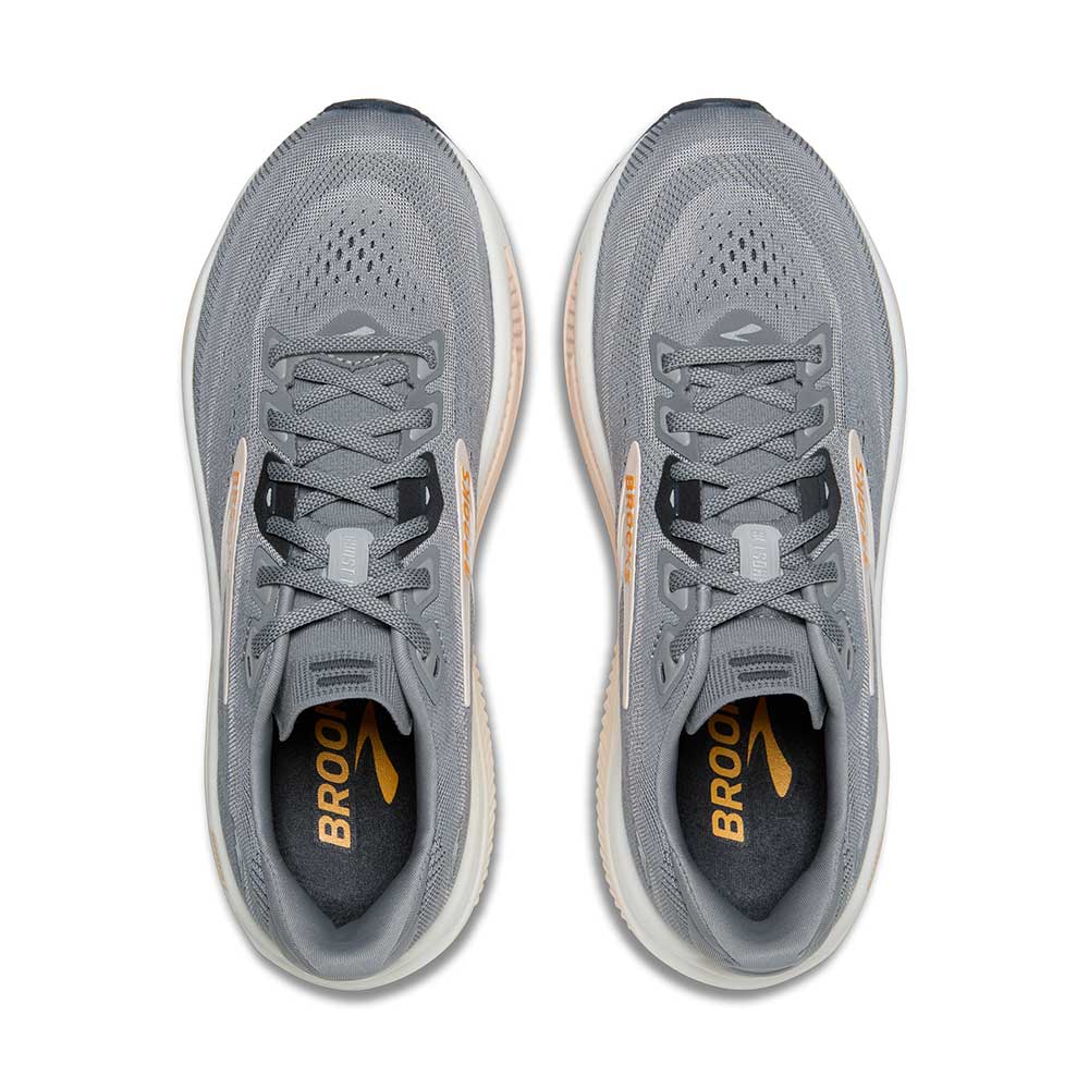 Women's Ghost 18 Running Shoe - Grey/Morganite/Coconut - Regular (B)