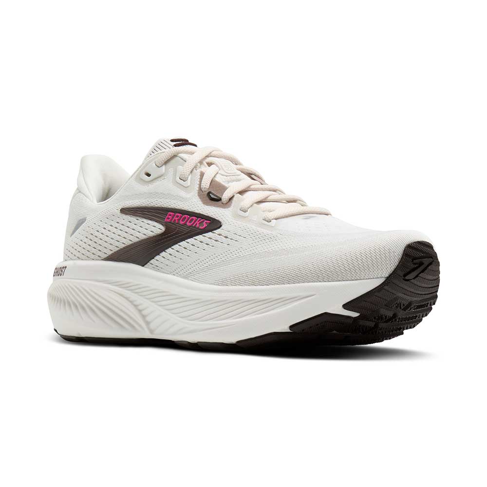 Women's Ghost 18 Running Shoe - Coconut/Coffee/Fuchsia - Regular (B)