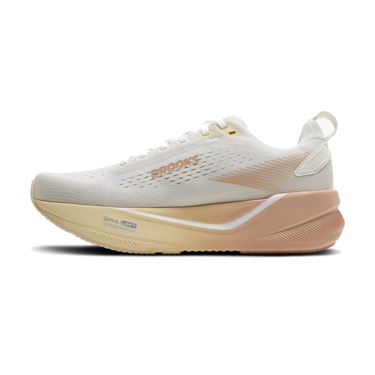 Women's Ghost Max 4 Running Shoe - White/Rose/Rutabaga - Extra Wide (2E)