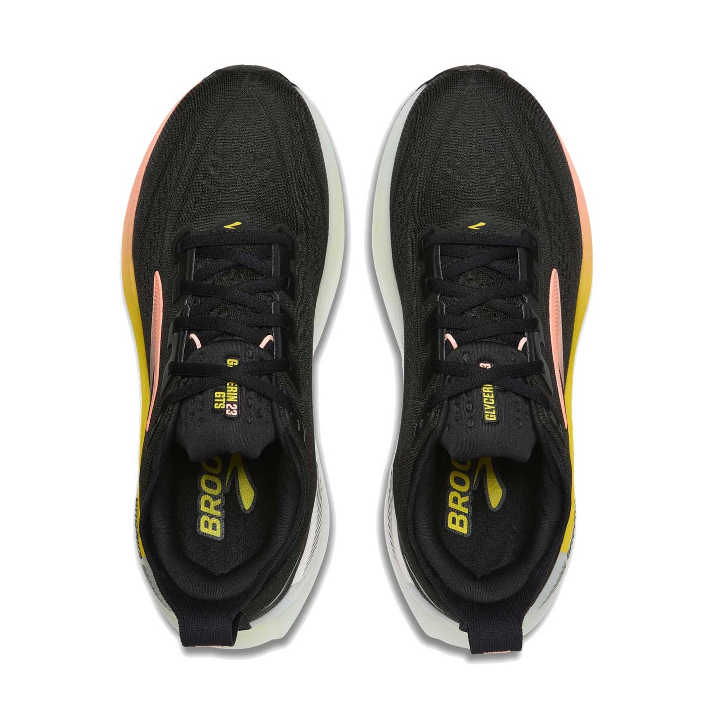 Women's Glycerin GTS 23 Running Shoe - Black/Peach/Nightlife - Regular (B)
