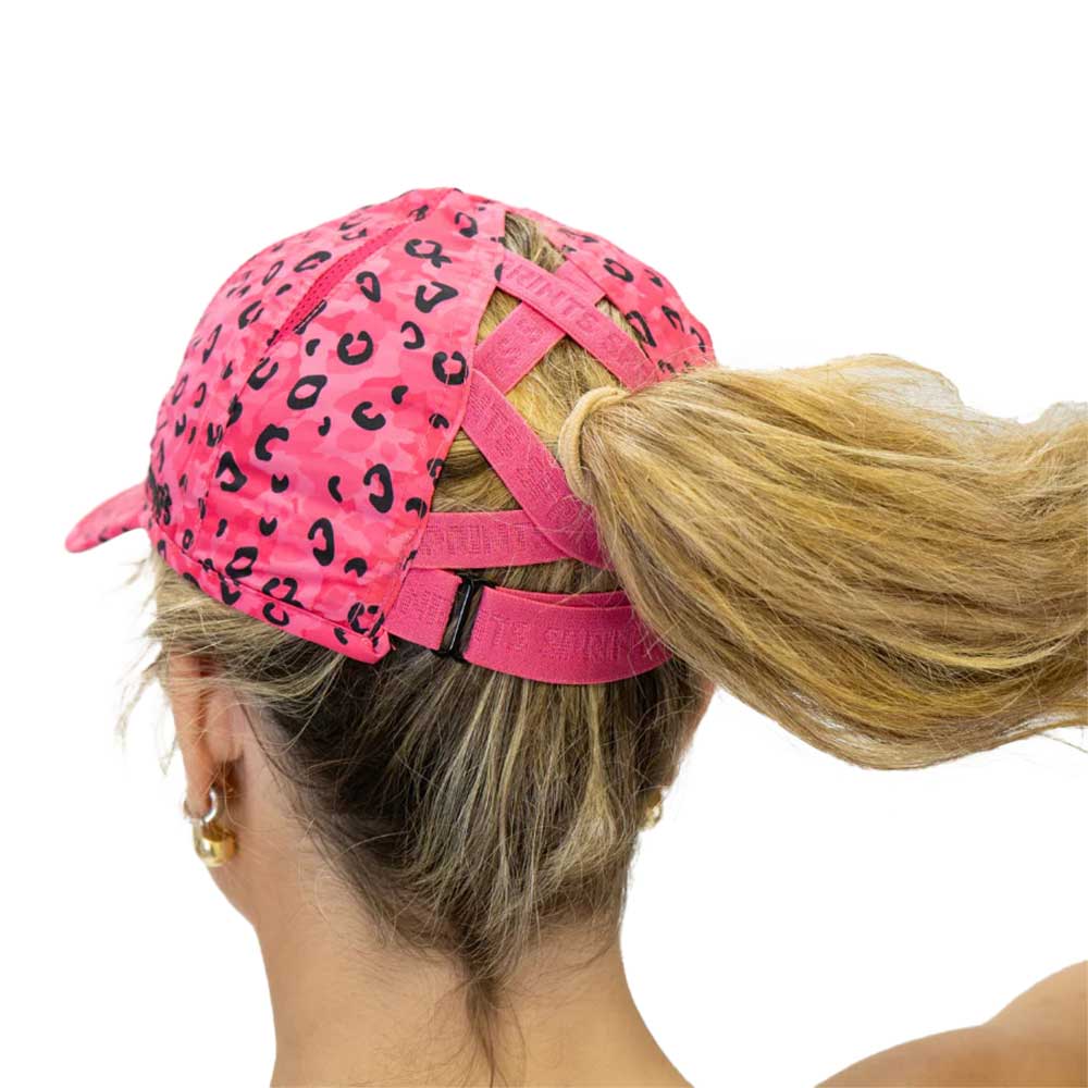 Jag Camo Fuchsia Ponytail Hat