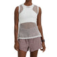 Women's Mesh Singlet - Salt
