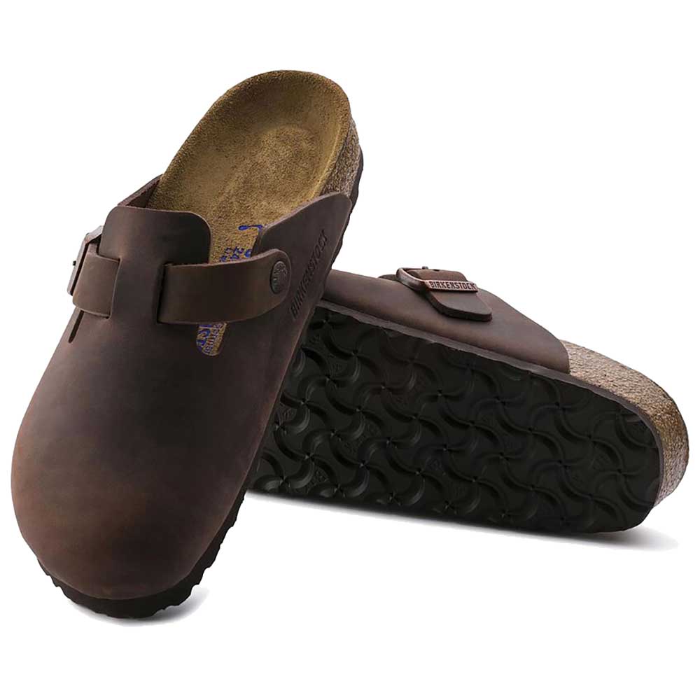 Boston Soft Footbed Oiled Leather Clog - Habana - Regular/Wide (D)