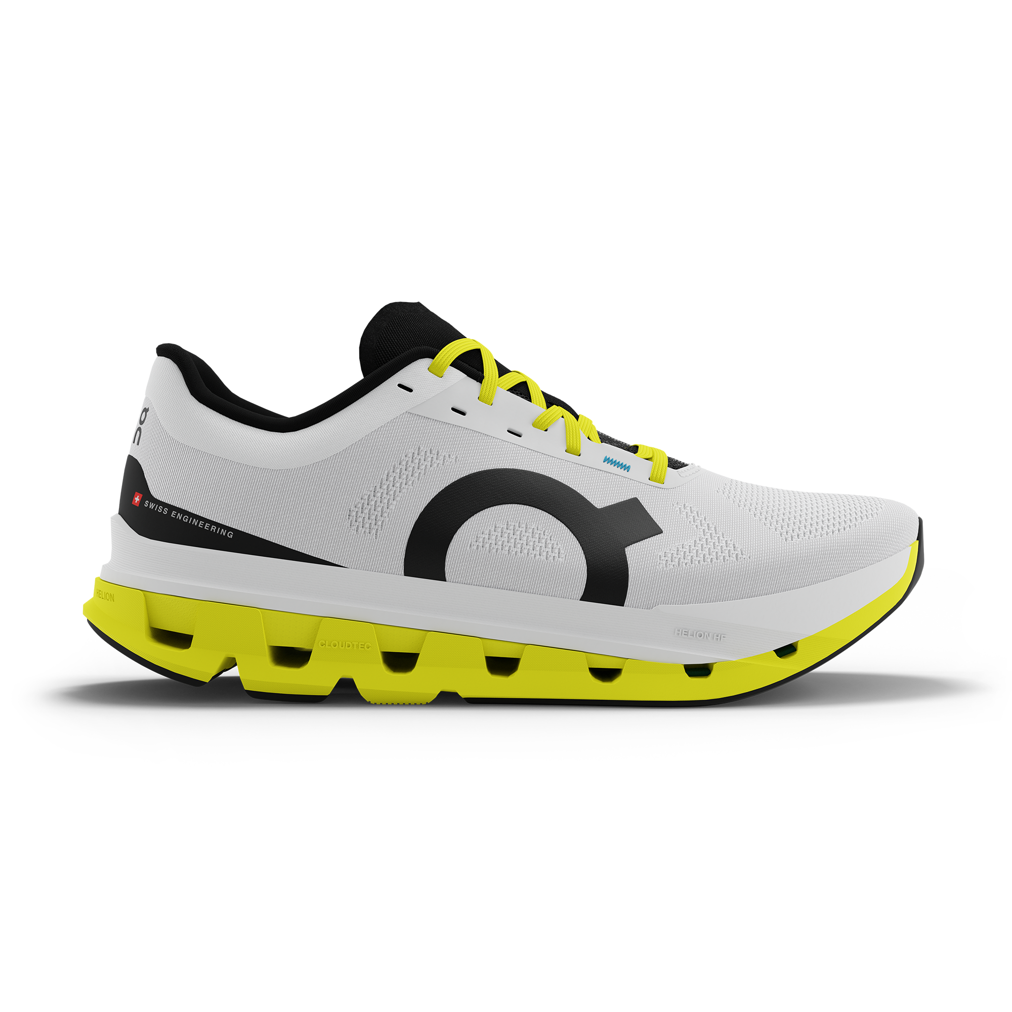 On Running Shoes Cloudflash Speed Athletic Sneaker Men 12.5 Neon White Training‎ Amazon.com | ON Cloudflash White/Black 8.5 M | Road Running main image 3
