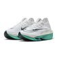 Women's Nike Alphafly 2 Running Shoe - White / Clear Jade / Light Ultramarine / Deep Jungle - Regular (B)