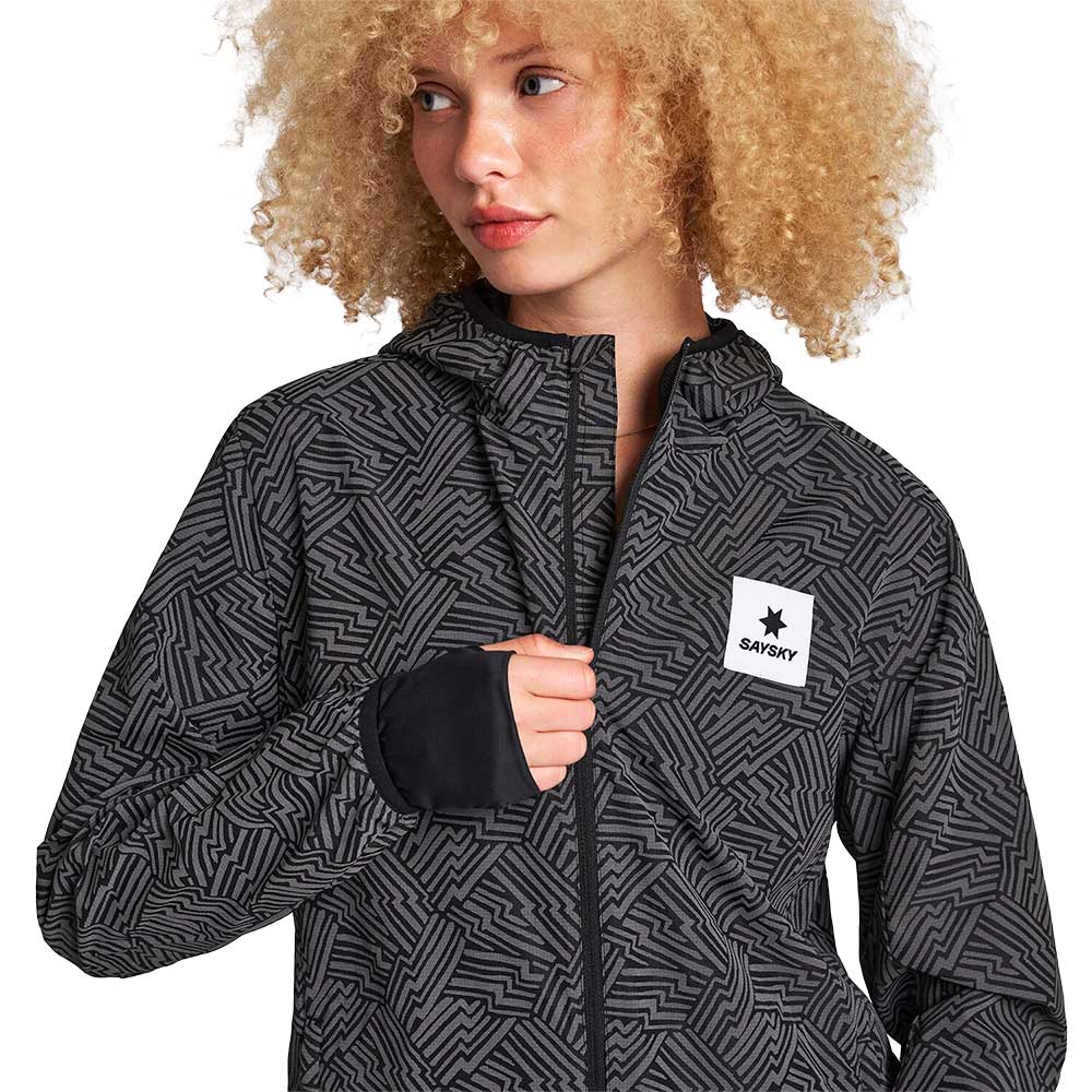 Women's Reflective Blaze Jacket - Black AOP