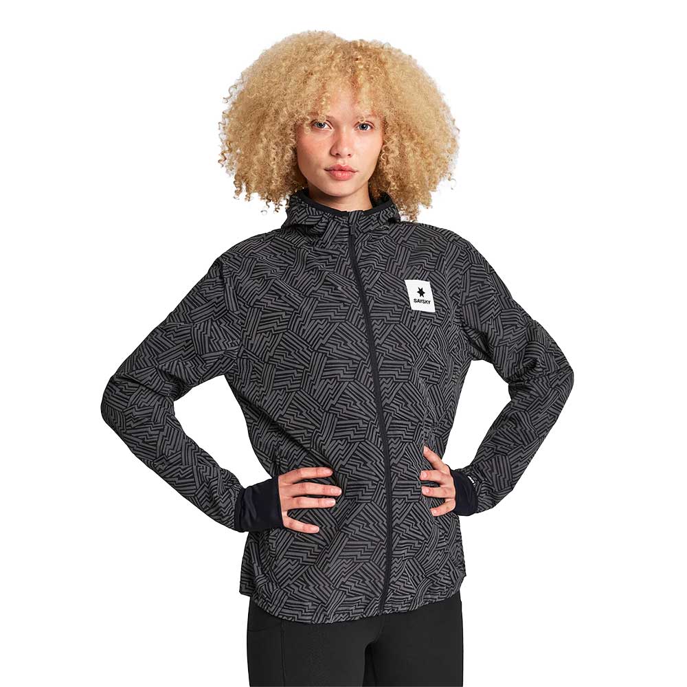 Women's Reflective Blaze Jacket - Black AOP