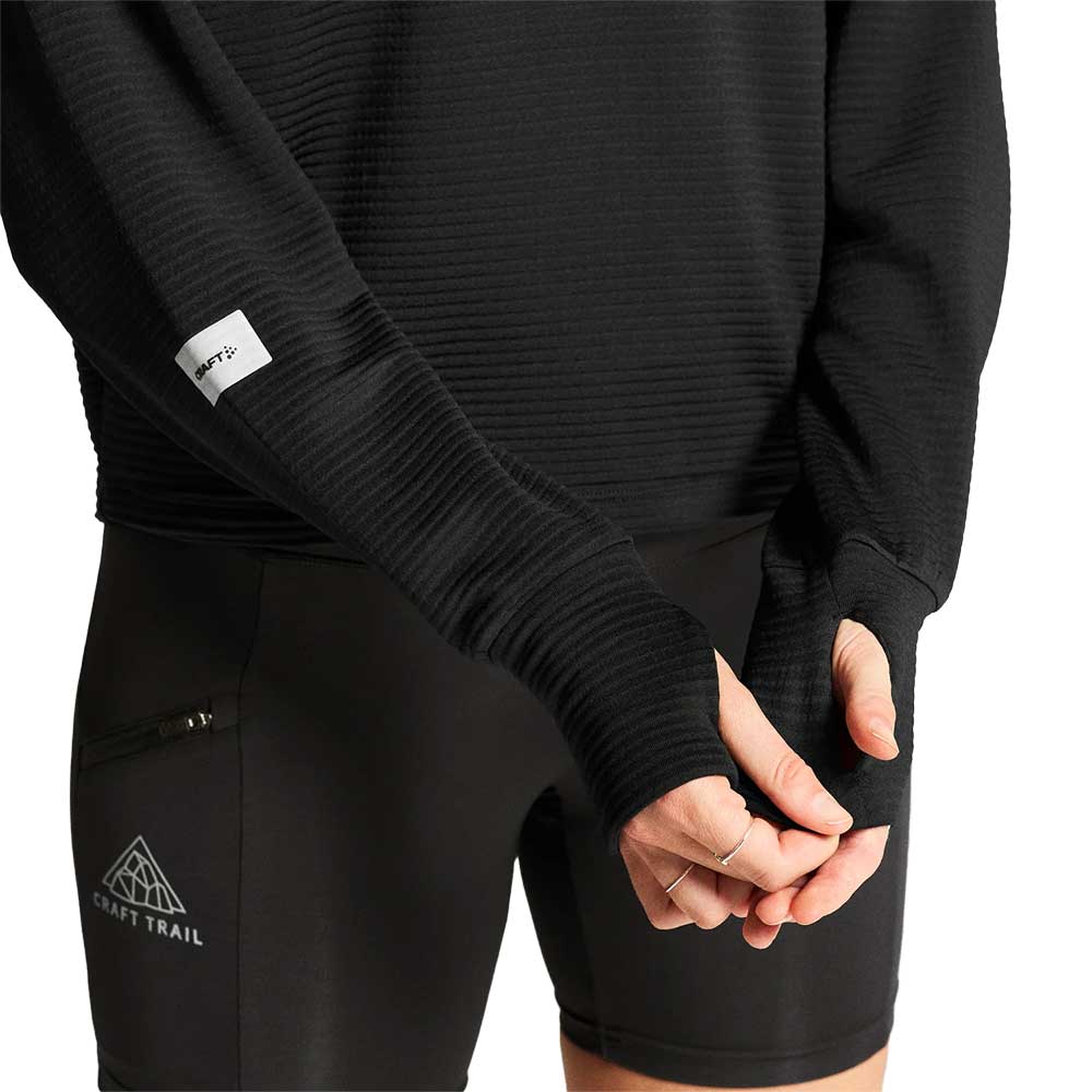 Women's Subz Funnelneck Jersery - Black