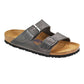 Arizona Soft Footbed Iron Oiled Leather Sandal- Regular/Wide