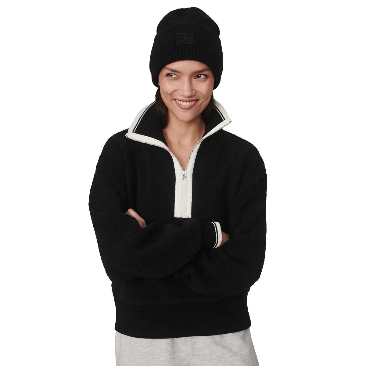 Women's Anika 1/2 Zip Fleece - Black