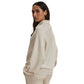 Women's Selene Half Zip Sweat - Ivory Marl