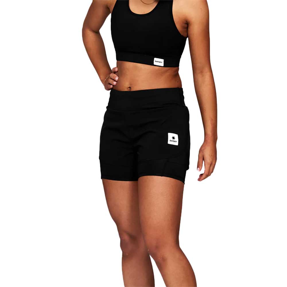 Women's 2-in-1 Pace Shorts 3" - Black