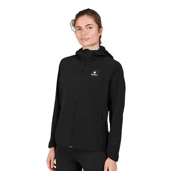 Women's Clean Pace Flex Hooded Jacket - Black