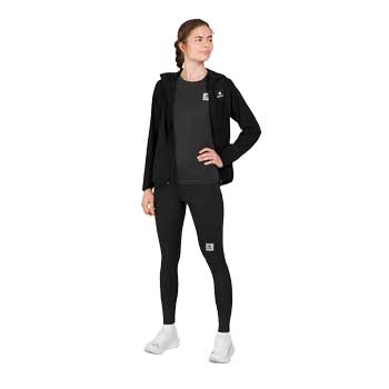Women's Clean Pace Flex Hooded Jacket - Black