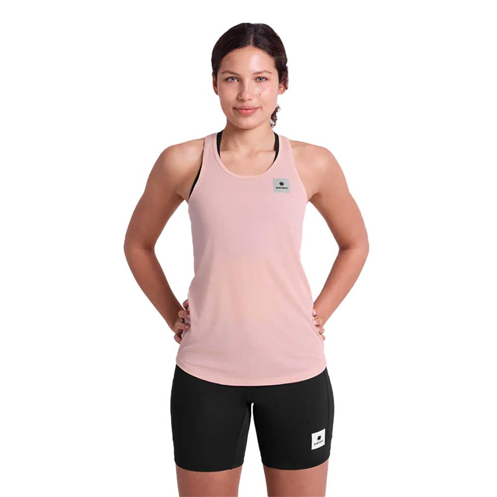 Women's Reactive Flow Singlet - Pink Logo