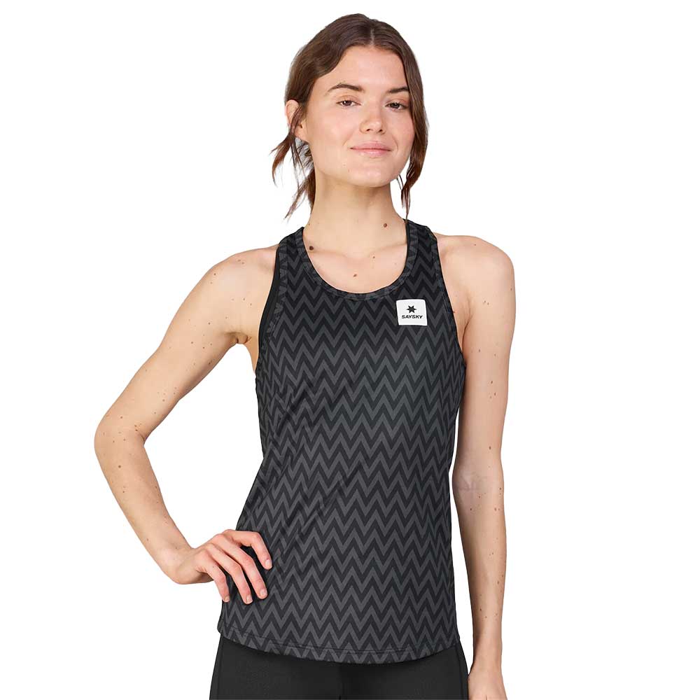 Women's Zig Zag Combat Singlet - Black