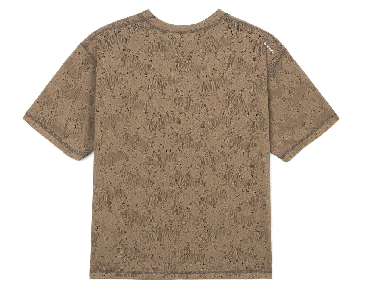 Women's Space-Lace T-shirt - Shitake