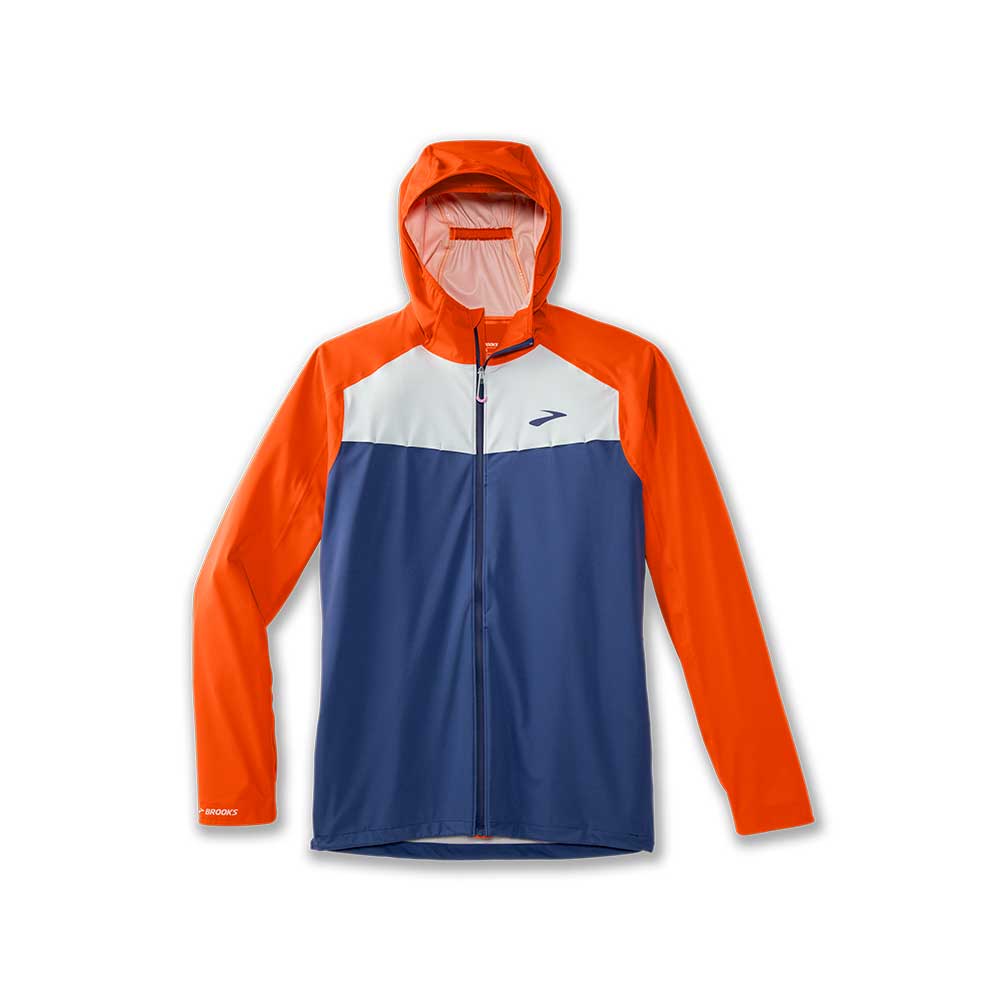 Men's High Point Waterproof Jacket - Aegean/Bright Oran