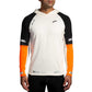 Men's Run Visible Notch Thermal Hoodie 2.0 - Ecru/Fluoro Flash/Black