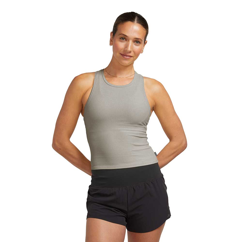 Women's ALRN Rib Crop Tank - Desert