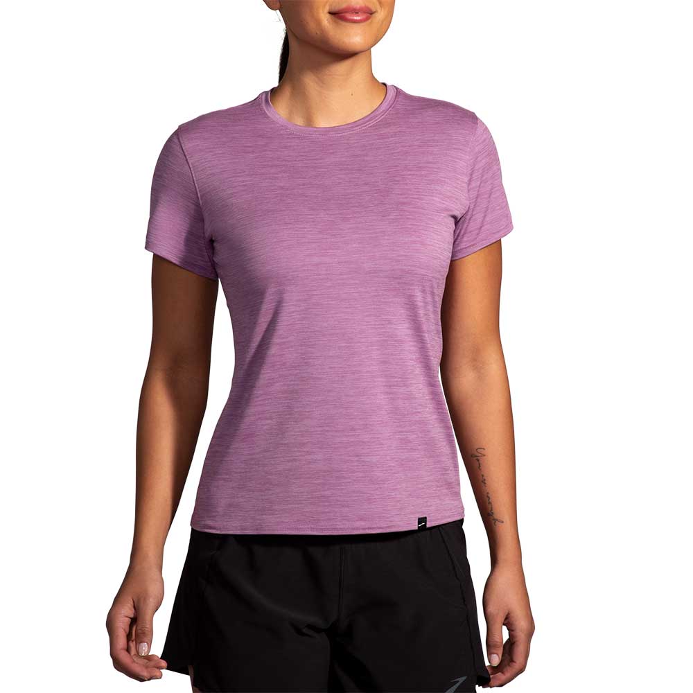 Women's Luxe Short Sleeve - Heather Washed Plum