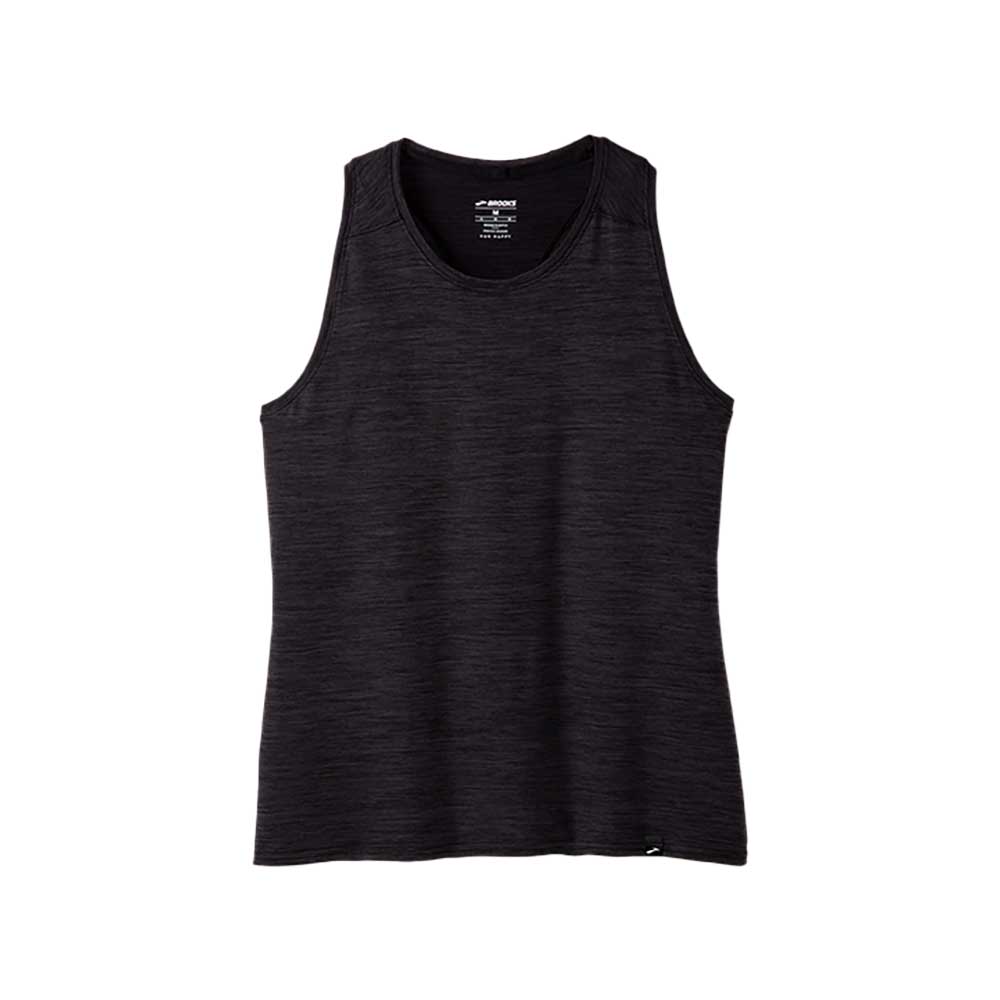 Women's Luxe Tank - Heather Deep Black