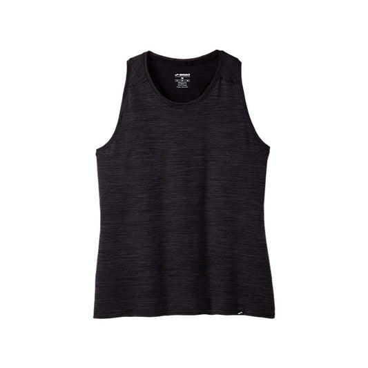 Women's Luxe Tank - Heather Deep Black
