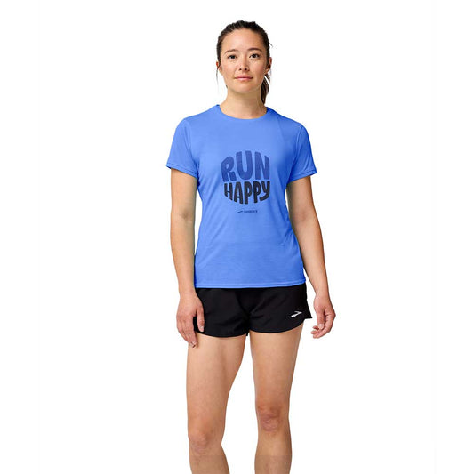 Women's Distance Short Sleeve 3.0 - Bluebell/Run Happy