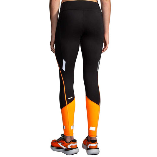 Women's Run Visible Tight 2.0 - Black/Fluoro Flash