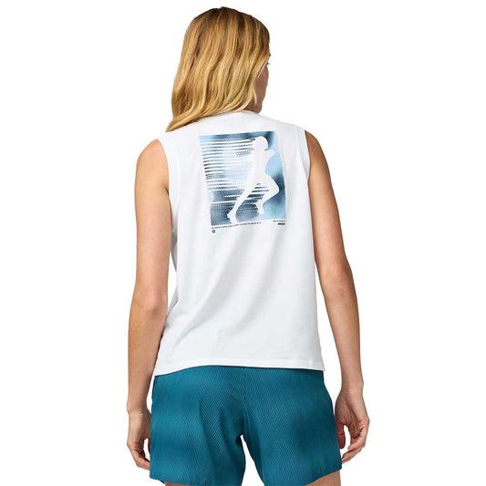 Women's Graphic Tank - White/Black/Cosmo