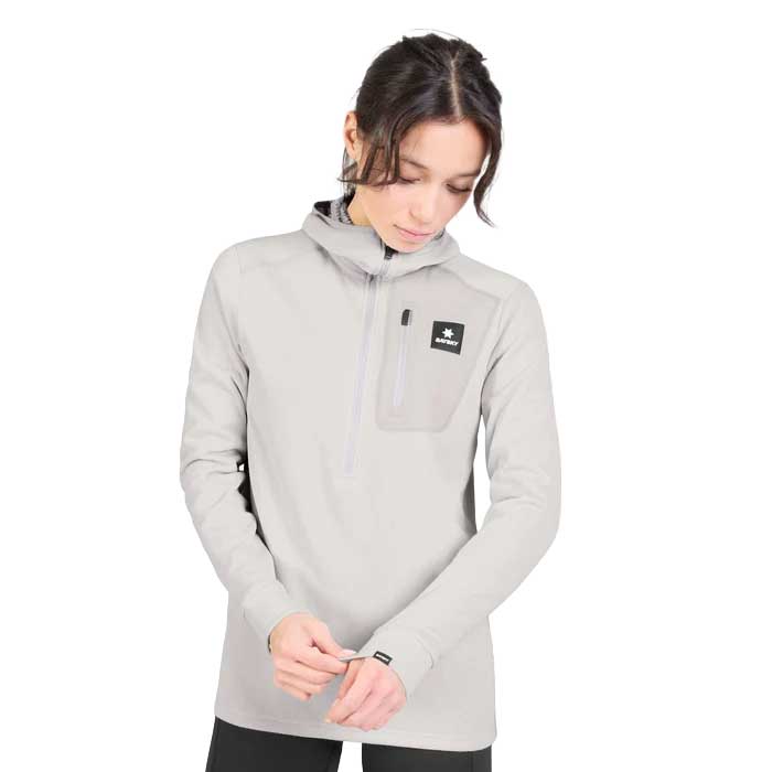 Women's Combat 1/2 Zip Fleece Hoodie - Grey
