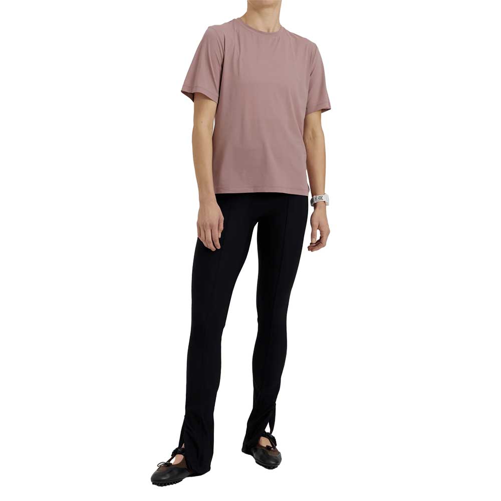 Women's Zip Flare Ribbed Legging - Onyx
