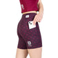 Women's Combat+ 7" Short Tights - Burgundy Couture