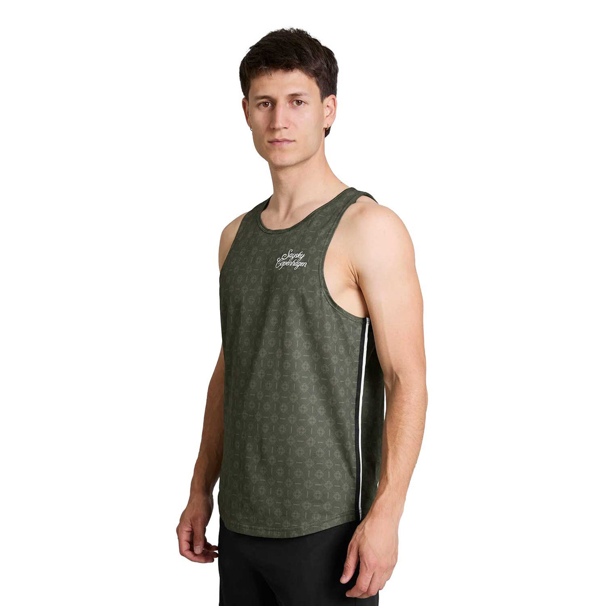 Men's Combat Singlet - Green Couture