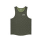 Men's Combat Singlet - Green Couture