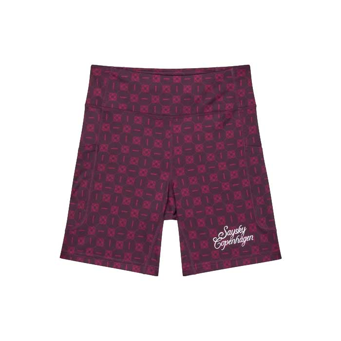 Women's Combat+ 7" Short Tights - Burgundy Couture