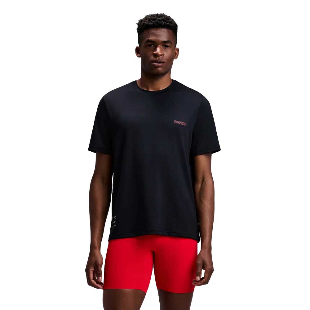 Men's MicroMesh Short Sleeve Run Tee - Black