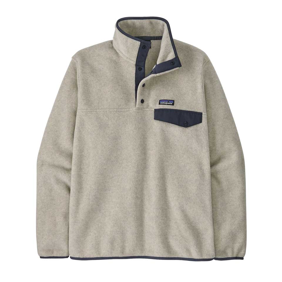 Men's Lightweight Synchilla Snap-T Pullover - Oatmeal Heather/New Navy
