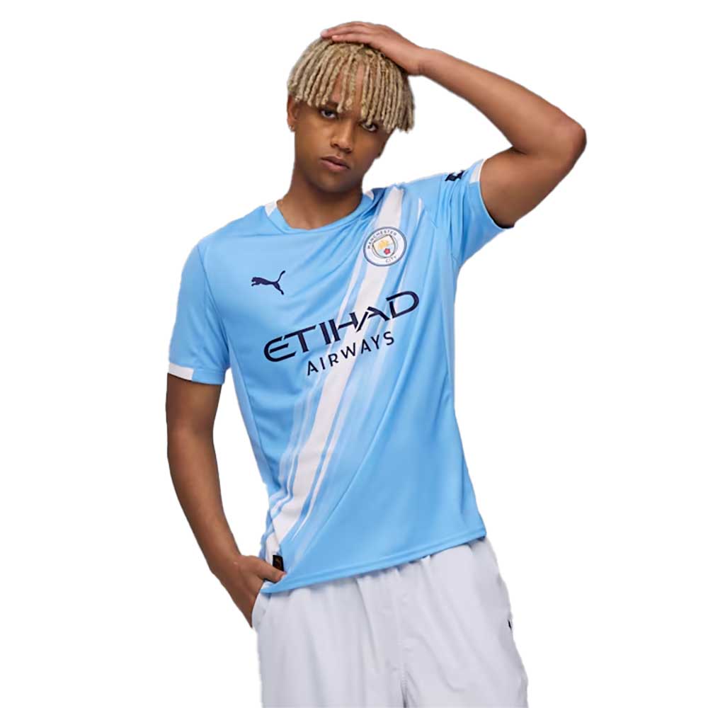 MCFC Home Jersey Replica - Team Light Blue/Puma White