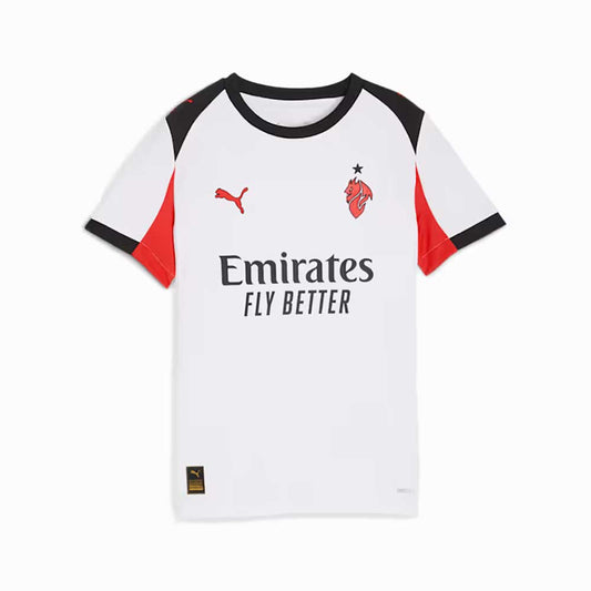 JR AC Milan Away Jersey Replica - Puma White/For All Time Red