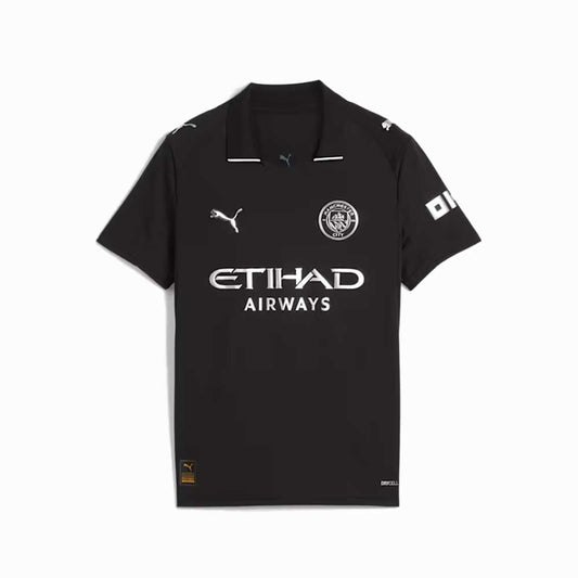 JR MCFC Away Jersey Replica - Puma Black