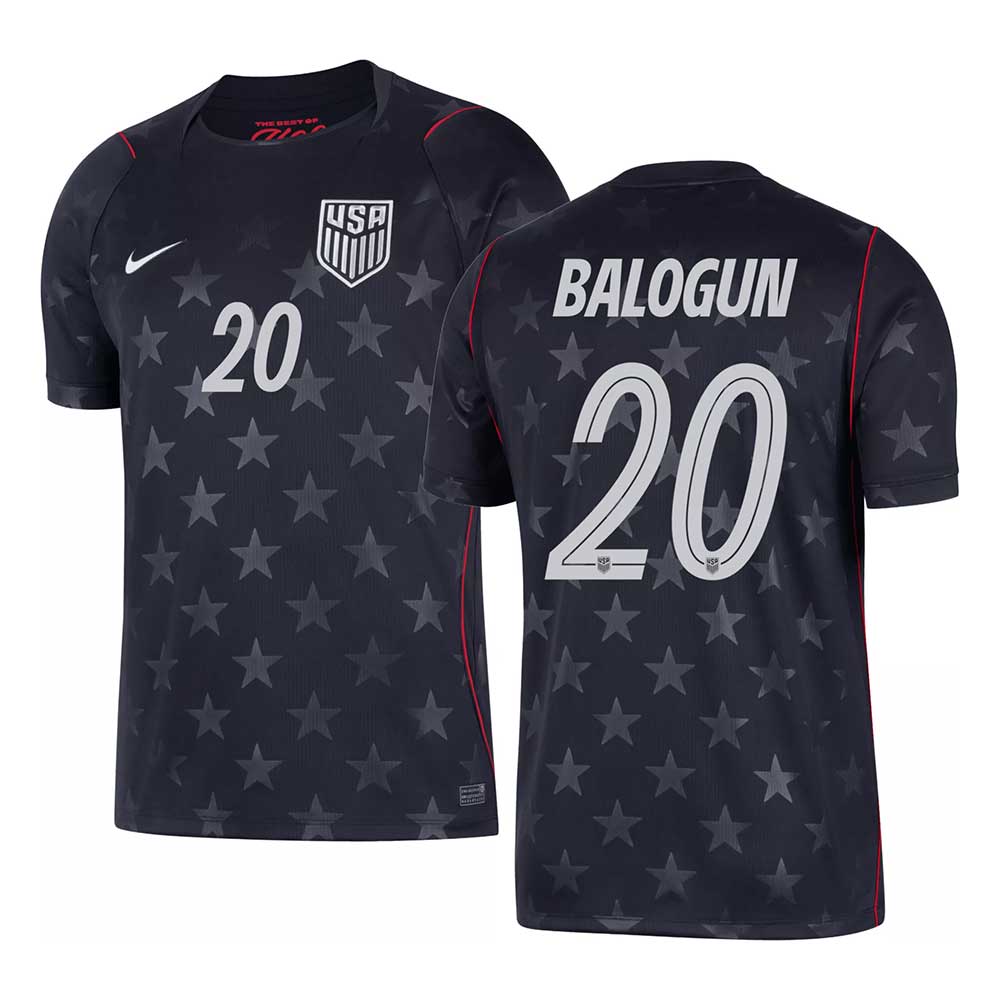 Youth USA DF SS Away Stadium Jersey BALOGUN #20 - Dark Obsidian/Pure Platinum