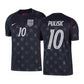 Men's USA DF SS Away Stadium Jersey PULISIC #10 - Dark Obsidian/Pure Platinum