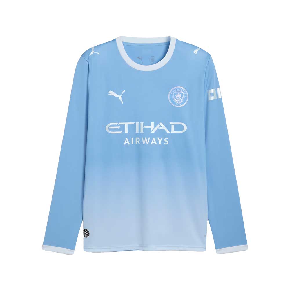 MCFC Home Jersey Replica LS - Team Light Blue/Icy Blue