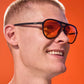 Clear & Resin Danger Sunglasses