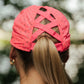 Neon Flash Pink Ponytail Hat