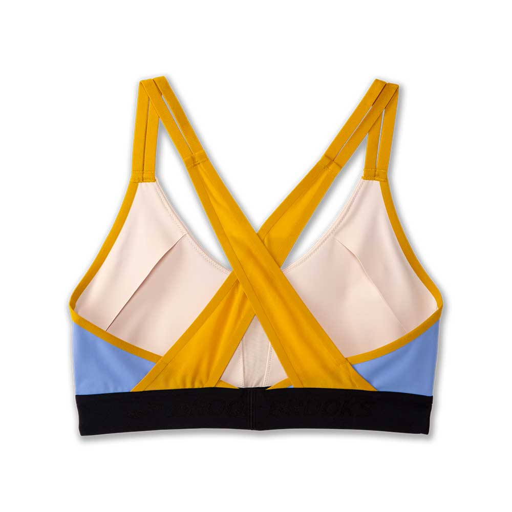 Women's Drive Plunge Run Bra 2.0 - Sand/Black/Sundial