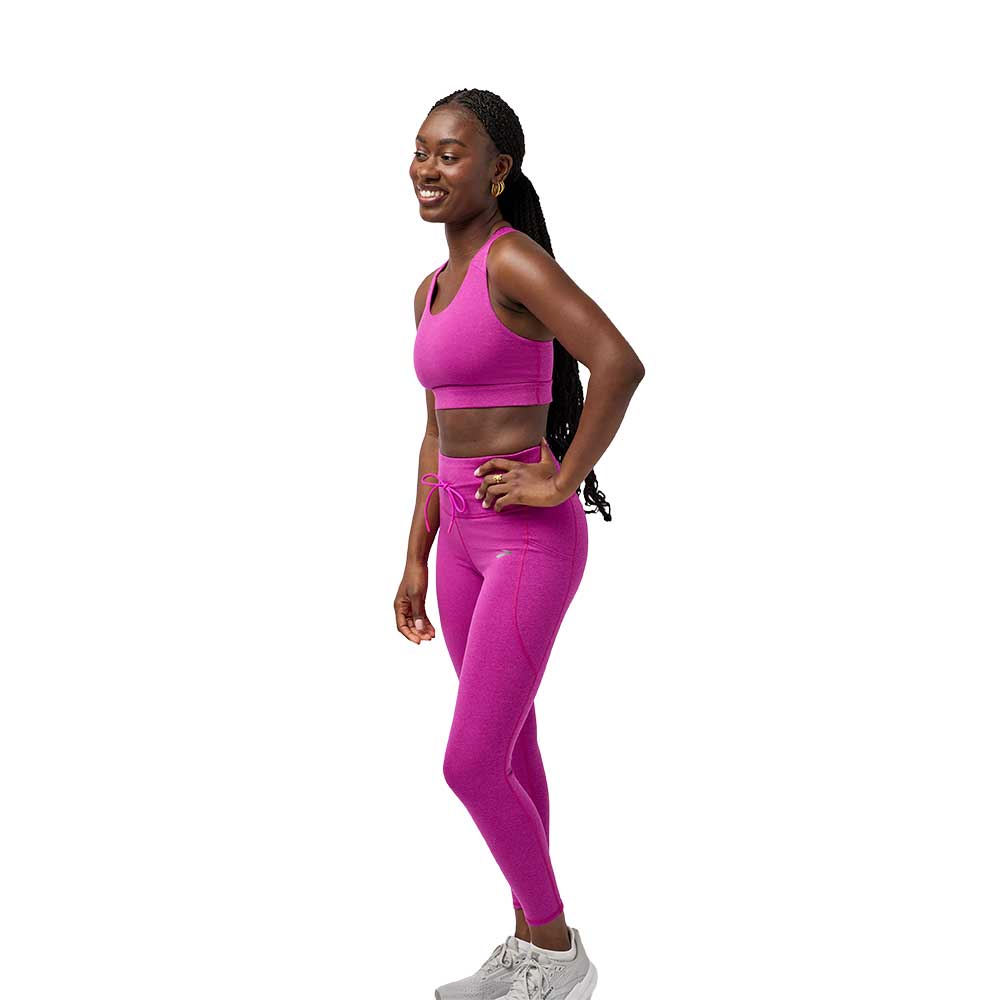 W Luxe Pocket Bra - Heather Magenta